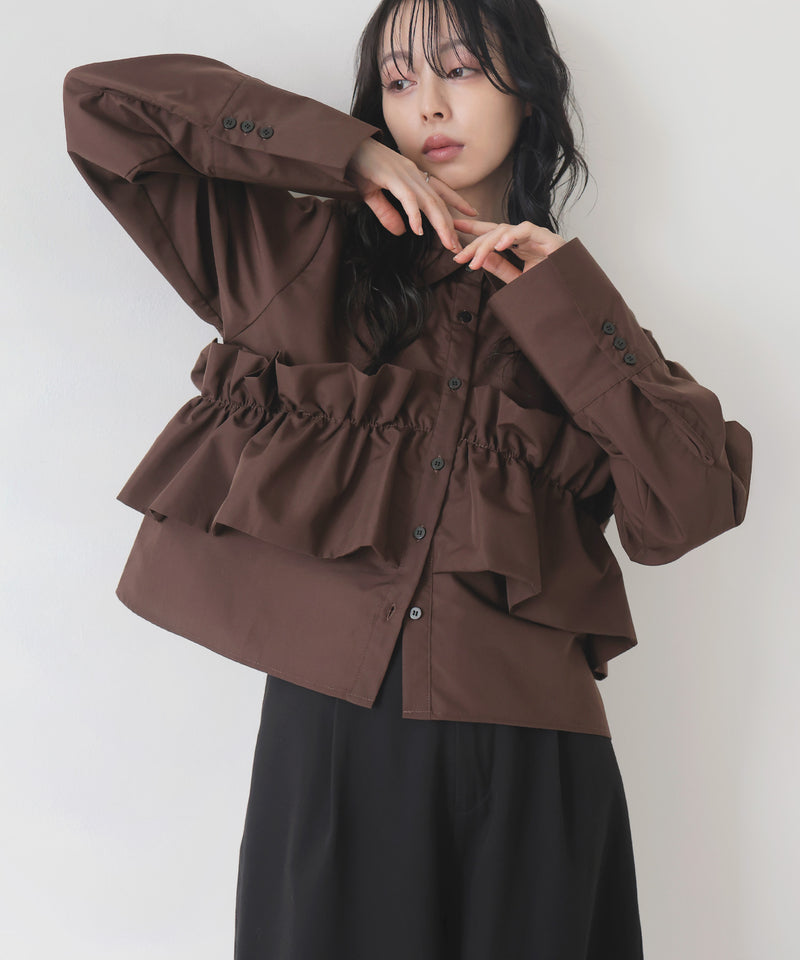 S'YTE Rayon/Linen Fringe フリルシャツ ブロードフリルシャツ – LIAN
