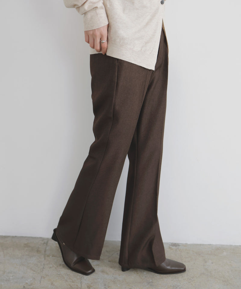 【12月中旬予約商品】センタータックフレアパンツ