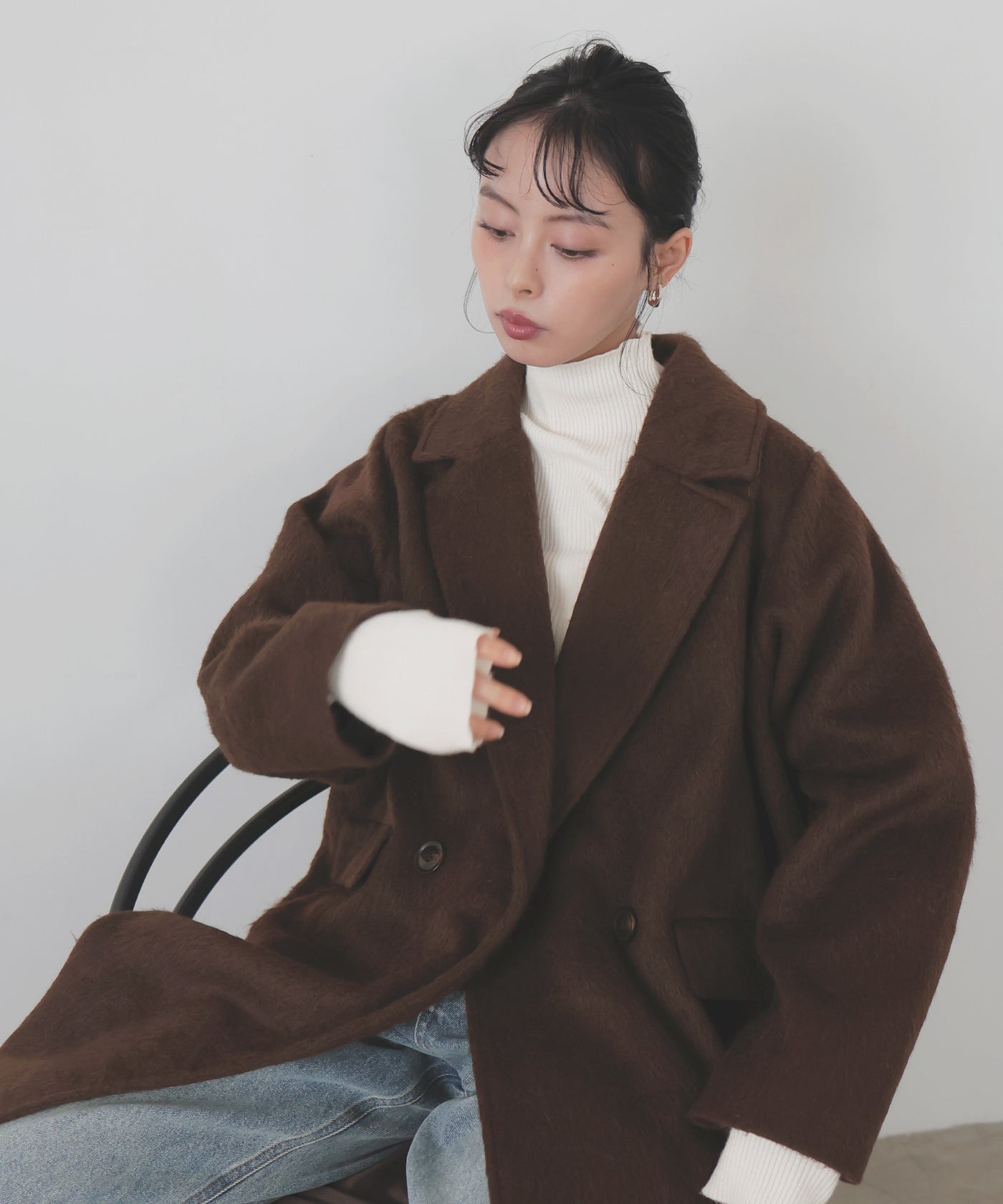 Lian シャギーダブルミドルコート LIAN（リアン）の「シャギーダブルミドルコート（ピーコート）」 - WEAR