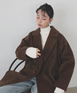 シャギーダブルロングコート