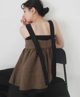 バイカラーツイードキャミ