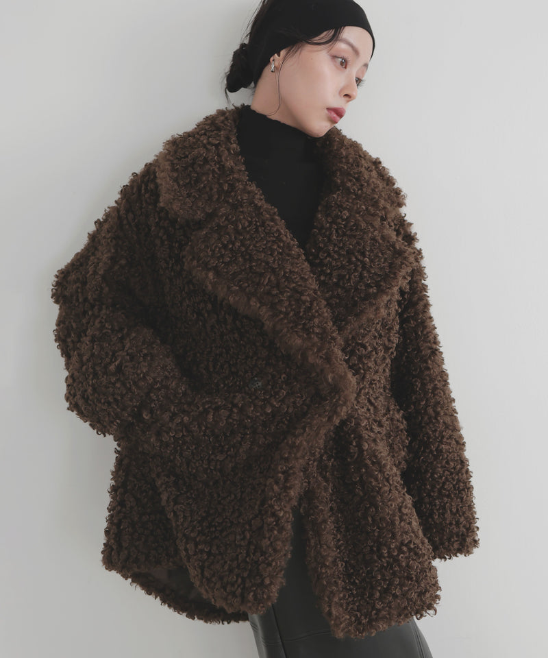 プードルファーテーラードコート