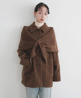 【11月下旬予約商品】ストールセットウールライクコート
