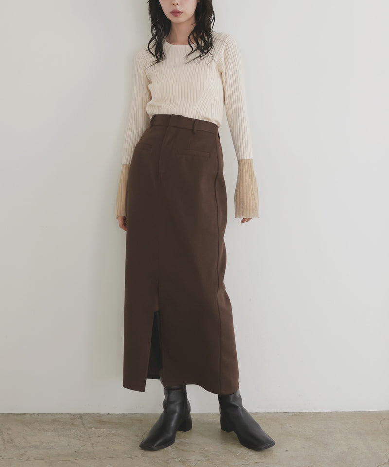 ウールライクタイトスカート