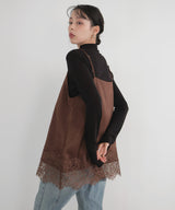 レースサテンキャミ