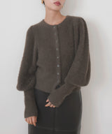 シャギーボリュームスリーブカーディガン