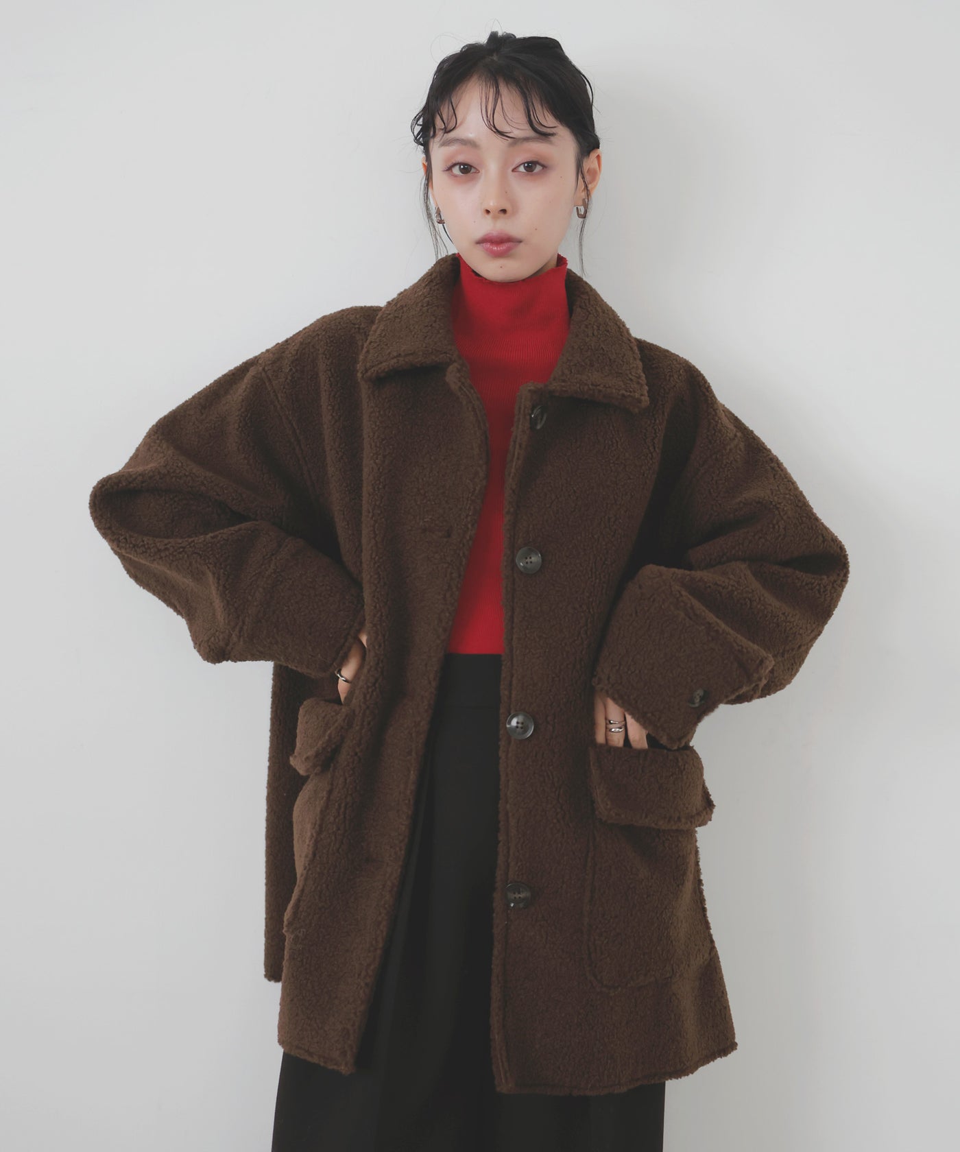 12月下旬予約商品】ボアムートンステンカラーコート – LIAN