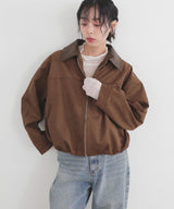 スエードバルーンジャケット