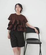 【一部予約商品】シャイニーフリルTシャツ