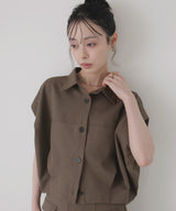 フレンチスリーブボックスシャツ