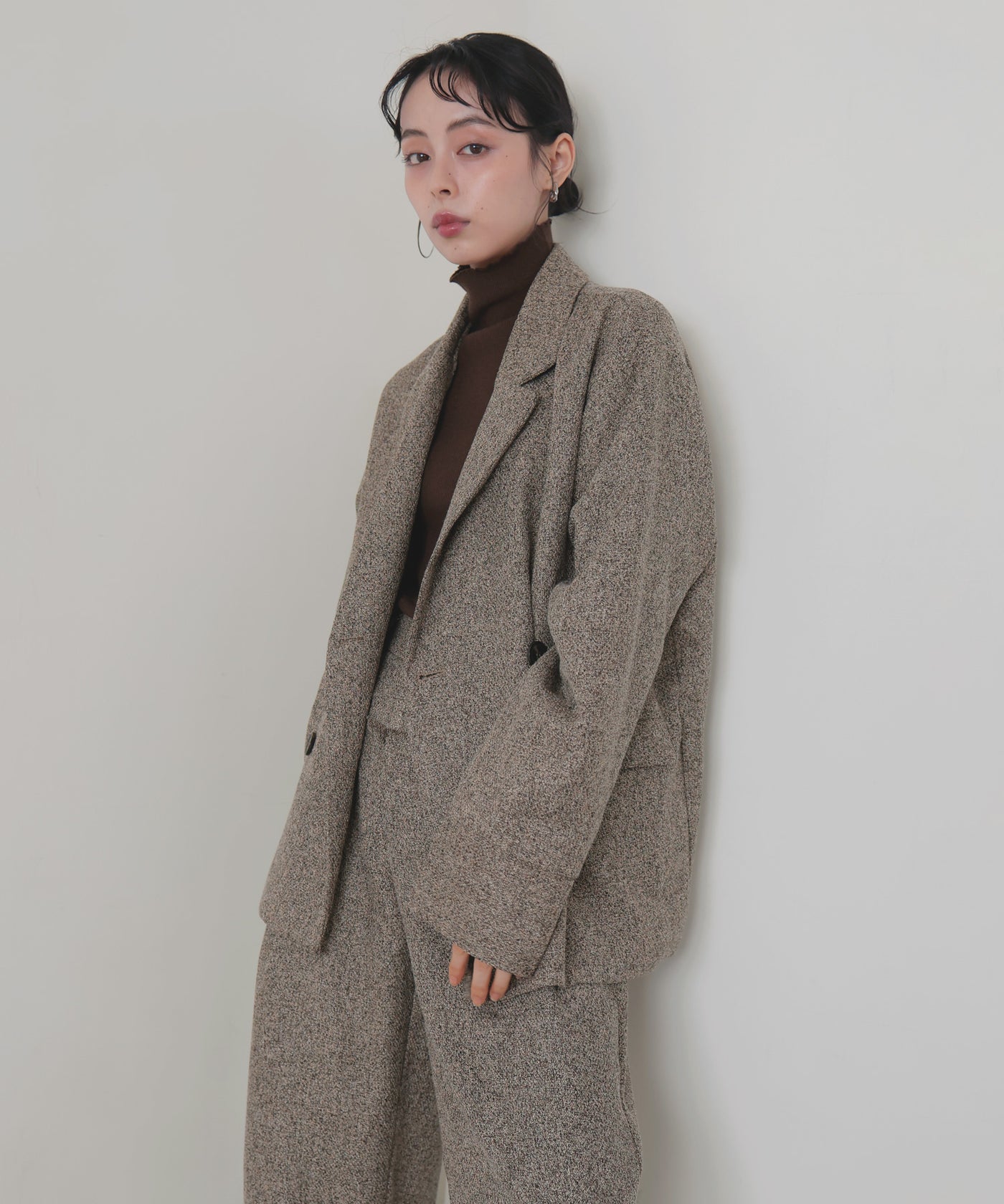 ツイードダブルテーラードジャケット – LIAN