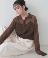 シアーモヘアポケットポロニット