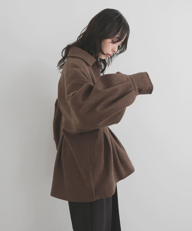 ウエストタックダブルジップブルゾン