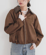 スエードバルーンジャケット