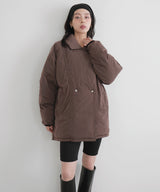 タフタテーラードダウンジャケット