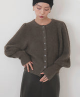 シャギーボリュームスリーブカーディガン