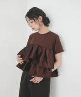 【一部予約商品】シャイニーフリルTシャツ