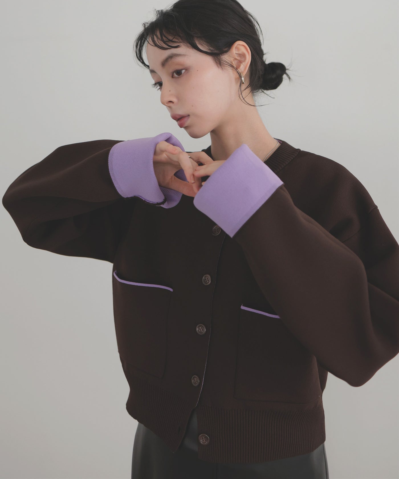 ルネ♡バイカラーカーディガン バイカラーカーディガン – LIAN