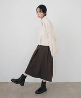 ウールライクプリーツミディスカート