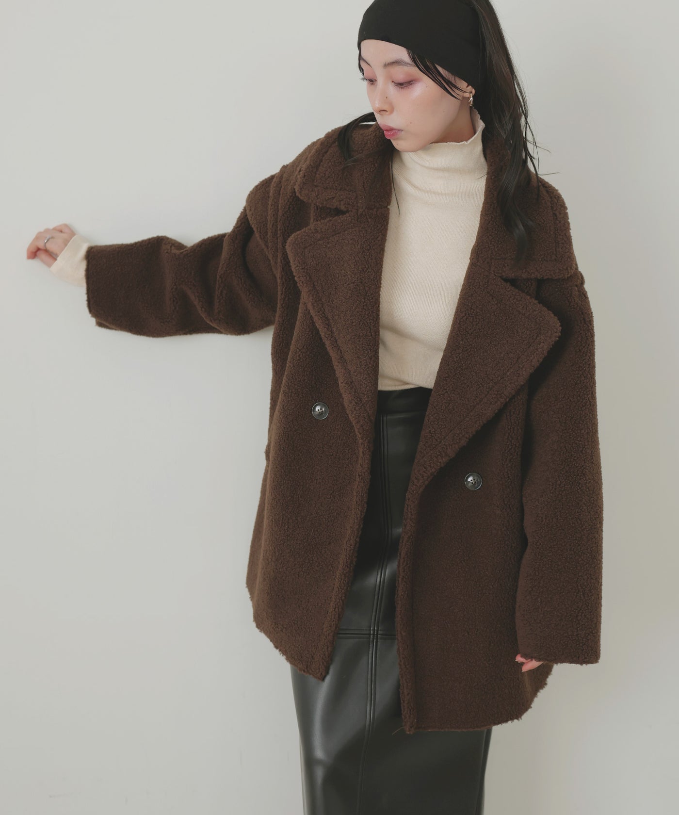 美品　レリアン　ミドル丈コート　ベロア　茶　ボンボン　大きいサイズ　13 XL 楽天市場】otonaオリジナル アウター コート レディース