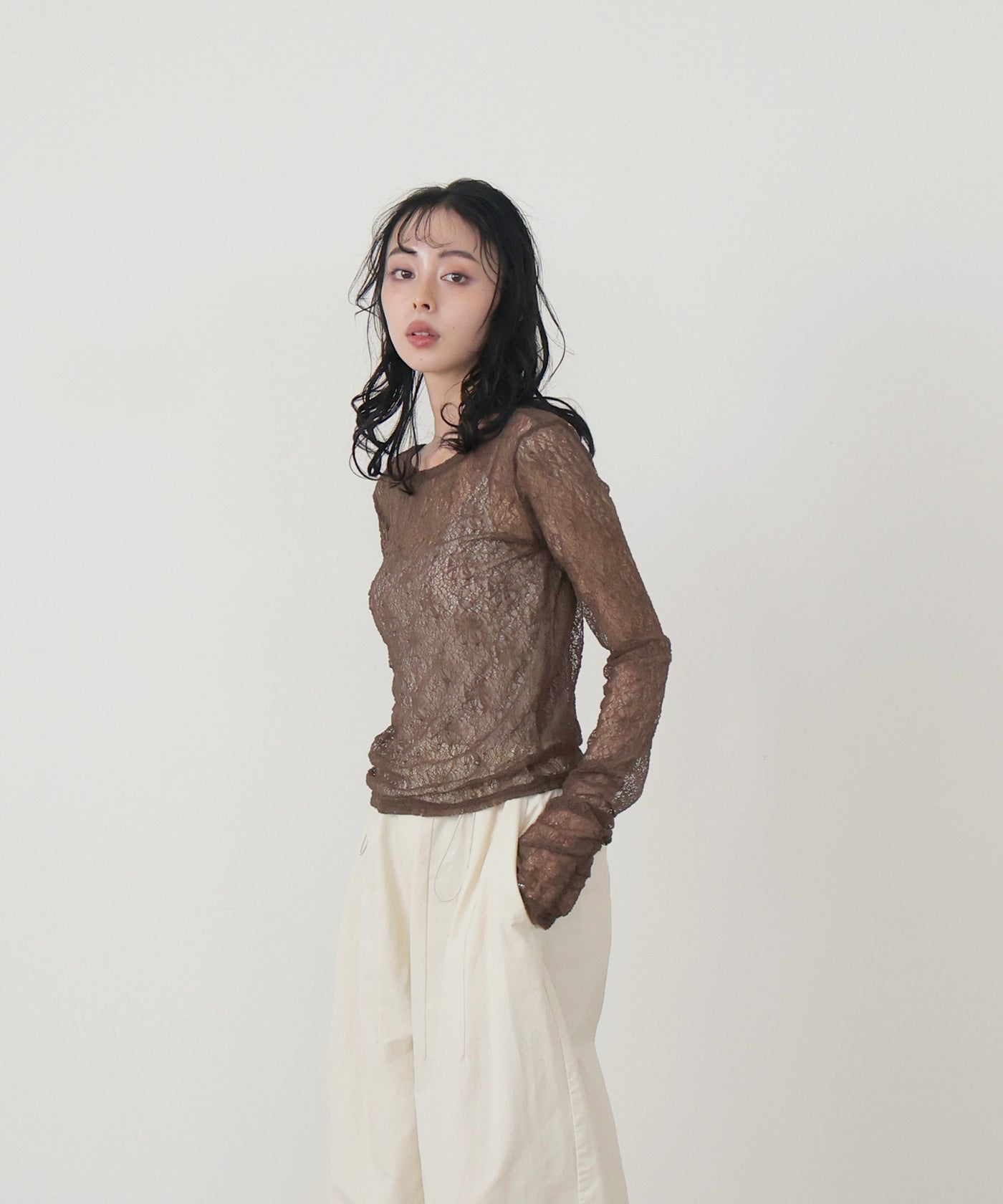 tシャツ バックオープンレースTee レディース バックオープンレーストップス – LIAN