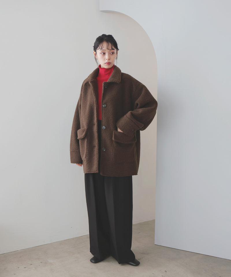 ボアムートンステンカラーコート