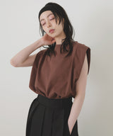 【新色追加 UVカット＆接触冷感】ショルダータックトップス