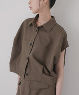 フレンチスリーブボックスシャツ