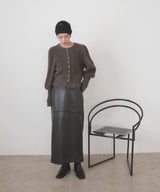 シャギーボリュームスリーブカーディガン