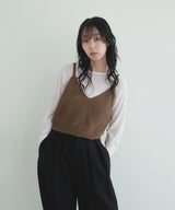 【7月中旬予約販売】リブニットキャミソール