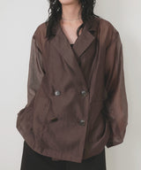 シアーダブルテーラードジャケット