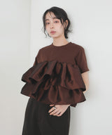 【一部予約商品】シャイニーフリルTシャツ