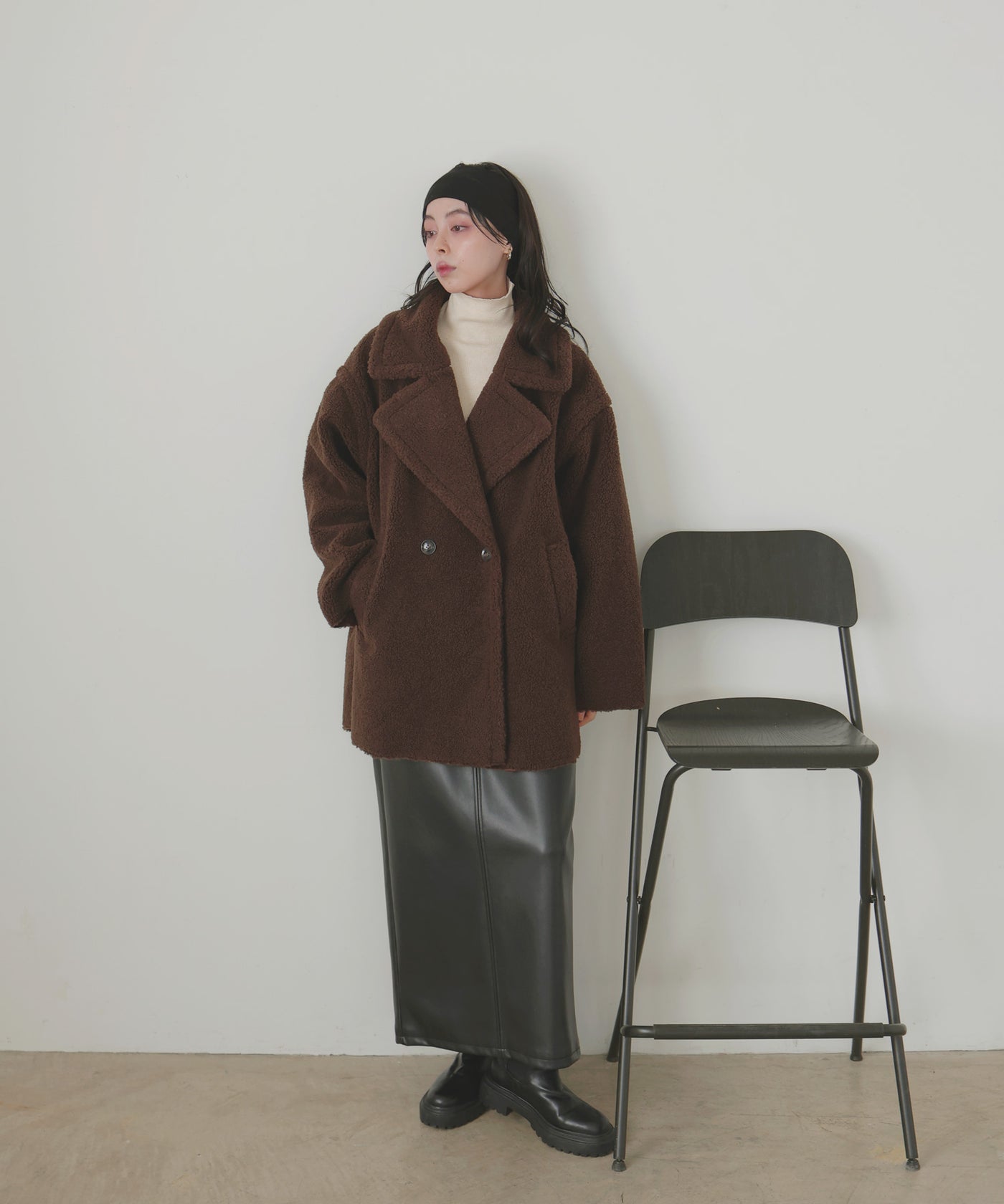 テーラードボアミドルコート – LIAN