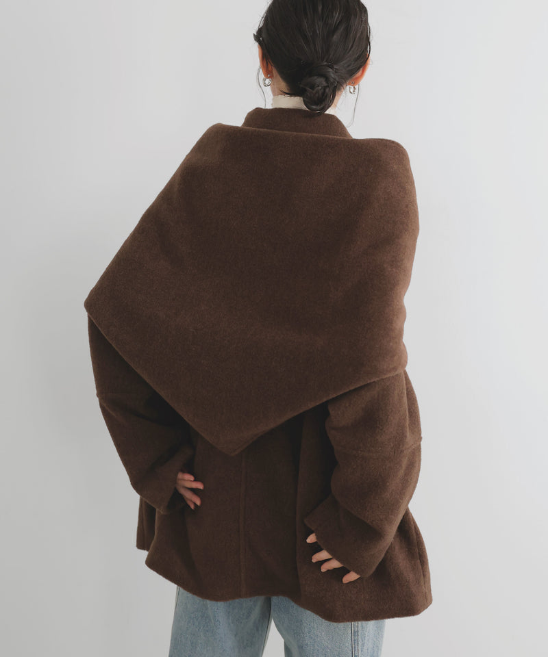 【11月下旬予約商品】ストールセットウールライクコート