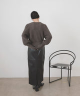 シャギーボリュームスリーブカーディガン