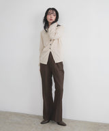 【12月中旬予約商品】センタータックフレアパンツ