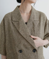 サマーツイードハーフジャケット