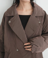 タフタテーラードダウンジャケット