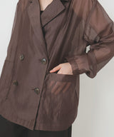 シアーダブルテーラードジャケット