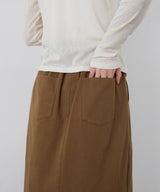 アシンメトリーラップチノスカート