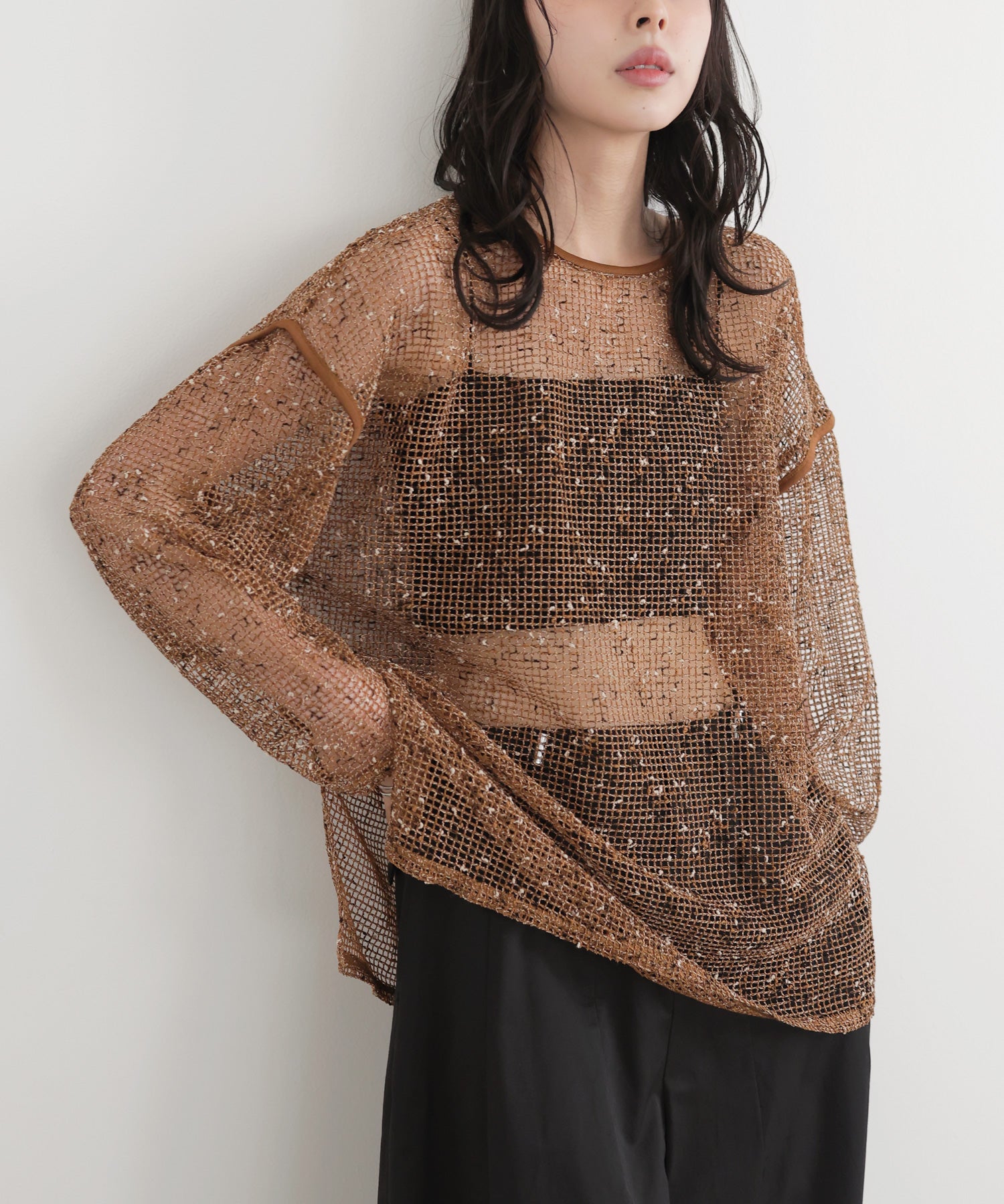 ミックスメッシュシアートップス – LIAN