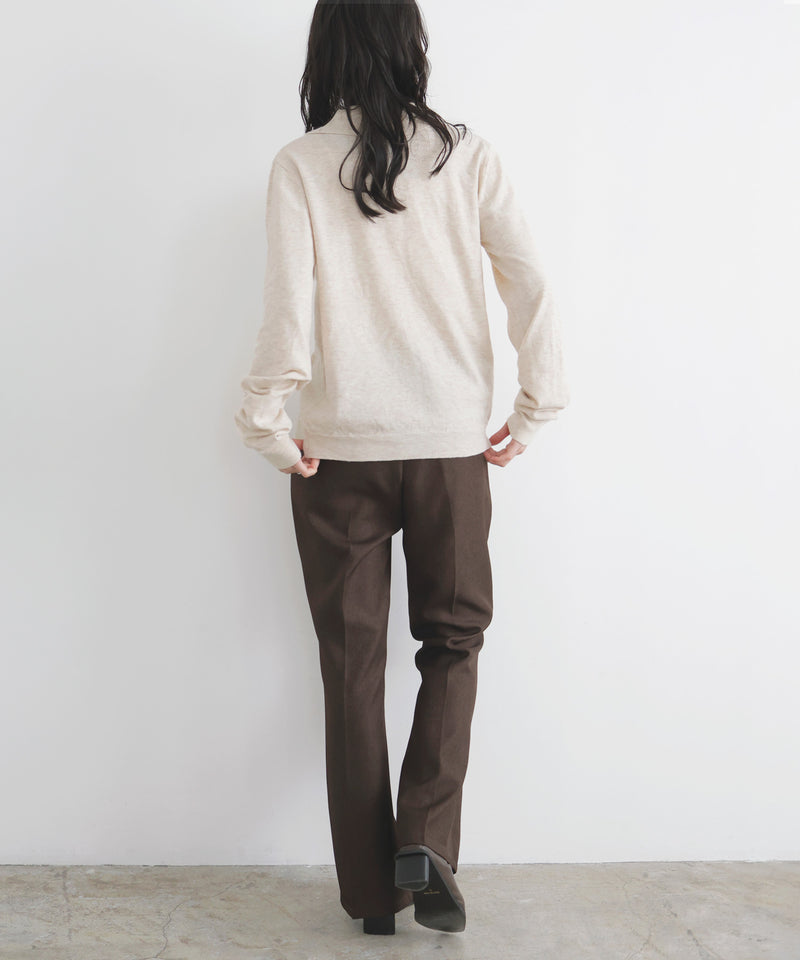 【12月中旬予約商品】センタータックフレアパンツ