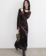 【9月下旬予約商品】チョーカー付レースベロアドレス