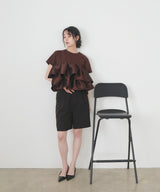 【一部予約商品】シャイニーフリルTシャツ