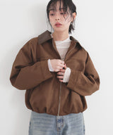 スエードバルーンジャケット