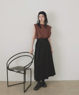 【新色追加 UVカット＆接触冷感】ショルダータックトップス