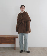 【11月下旬予約商品】ストールセットウールライクコート