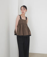 バイカラーツイードキャミ