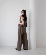 ツータックドレープワイドパンツ