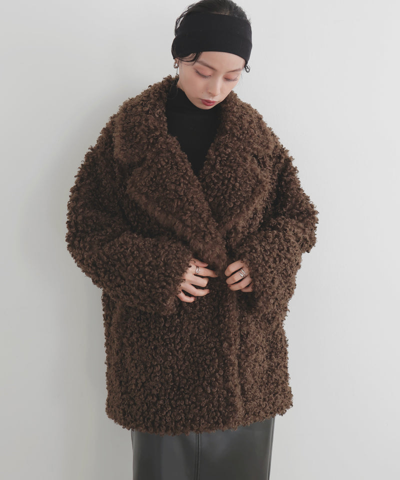 プードルファーテーラードコート